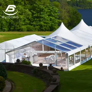 Luxury Clear Roof Wedding Party Tent Customized Waterproof Marquee A Shape Tent Big Event For Sale