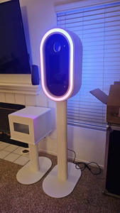 2025 साल्सा ओवल डीस्लर आईपैड फोटो बूथ के साथ ऐक्रेलिक मिरर शेल सेल्फी फोटोबूथ केस - Product Image 3