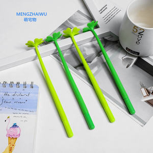 Bonitos artículos de <span class=keywords><strong>papelería</strong></span> escolar para oficina, bolígrafos de flores de simulación de <span class=keywords><strong>trébol</strong></span> de cuatro hojas, bolígrafo de tinta de gel de plástico 0,5 - Product Image 3