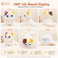 AI Calico Kedi Peluş Oyuncak Çift 1.28 inç Ekran Kuyruk Sallama Dokunmatik Uyandırma 10+ İfade ChatGPT 40+ Dil Sesli Klonlama Hafızası 2.4G WiFi