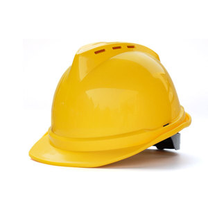 Casco de Seguridad Transpirable con Cuello en V, Estándar Nacional, Protección para la Cabeza en Obras de Construcción, Ajuste con Hebilla y Perilla - Product Image 1