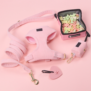 Bajo MOQ logotipo personalizado PANA lujo perro arnés Collar Correa conjunto suave acolchado perro arnés y correa conjunto - Product Image 5