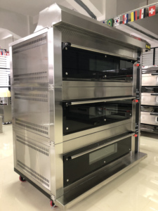 فرن غير قابل للصدأ متعدد الوظائف بالغاز والبخار والحجر وفرن كهربائي 3 سطح 6 /9 صواني في المخزن - Product Image 2