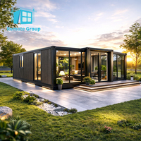 Maison Modulaire Préfabriquée de Luxe Conteneurisée à Distance, Tailles 20ft/30ft/40ft, Design Mid-Century Moderne, 2 Chambres, Utilisation Extérieure, Origine Shandong
