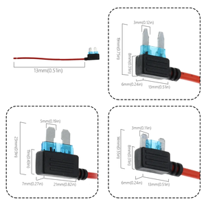 <span class=keywords><strong>Mini</strong></span> 10a15a20a hộp cầu chì cắm vừa và nhỏ phụ kiện cầu chì đơn giản đồng cầu chì vòi sưởi ấm ghế có dây - Product Image 3