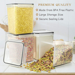 Contenitori per Alimenti <span class=keywords><strong>Rio</strong></span> 5.2L, Set da 4 Pezzi, Extra Grandi, Alti, Ermetici, Senza BPA, Impilabili, Adatti al Congelatore, Riutilizzabili, per Conservazione Alimenti e Organizzazione Desktop - Product Image 4