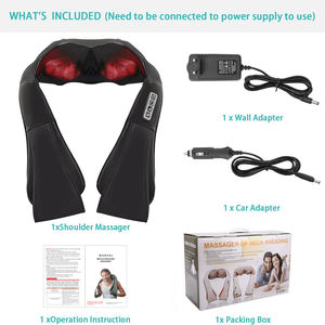 Masajeador Eléctrico Shiatsu 4D para Cuello y Hombros con Calefacción Infrarroja para Alivio del Dolor Muscular de Tejido Profundo para Uso en el Hogar y la Oficina - Product Image 5