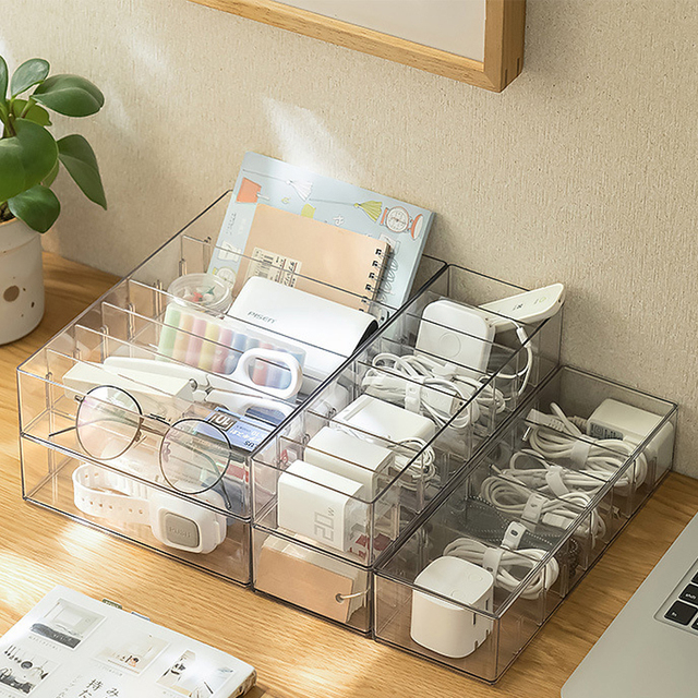 Choice Fun Desktop Cable Mobile Phone Charger Charging Cable Sorting Division Power Cable Storage Box