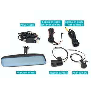 Camera Hành Trình Cho Xe Hơi Full HD, Màn Hình 9.66 Inch, 3 Thấu Kính Camera Quan Sát Phía Sau Dvr - Product Image 2