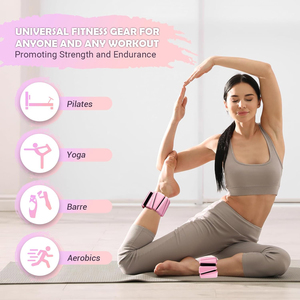 Pemberat Pergelangan Tangan dan Kaki Silikon Pilates Warna Cokelat Tua Anti Selip untuk Yoga Pilates - Product Image 6