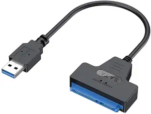 Bulk Cheapest 2.5 SATA III HDD Hard Disk Driver SATA To USB 3.0 Cable 0.5ft USB 3.0 To SATA Converter