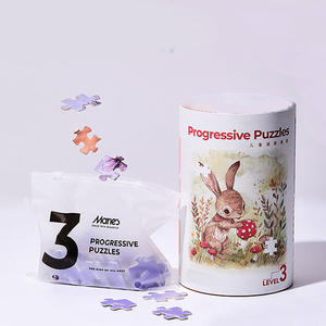 Tubo de papel impreso de diseño personalizado Mini 100 150 piezas rompecabezas Diy cilindro de juego para niños caja redonda rompecabezas para adultos - Product Image 4