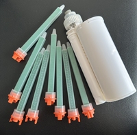Buse de mélange à vis industrielle MFQX8.7-24T MFQX10-24T pour polyurée, adhésif acrylique AB, pointe de mélange automatique Quadro pour produits chimiques et plastiques