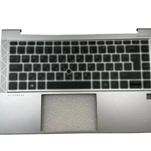 Pour <span class=keywords><strong>HP</strong></span> EliteBook <span class=keywords><strong>845</strong></span> <span class=keywords><strong>G8</strong></span> M52492-031 avec autocollants UK English Keyboard Palmrest - Product Image 1