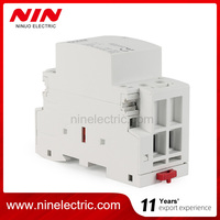 Contacteur modulaire domestique NIN BCH8-63 CE certifié CCC, 220V 63A, 2 pôles, aimant AC, 50/60Hz, norme IEC/EN 61095, rail DIN