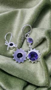 Elegant Iolite Dangle <b>Earrings</b> 925 Sterling <b>Silver</b> Handmade Jewelry Gift for Parties <b>Weddings</b> Trendy Style Wholesale Price - Product Image 3