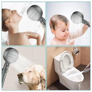 Juego de ducha mayorista de alta calidad con 5 modos, ahorro de agua y manguera de baño con botón de parada de un toque - Product Image 3