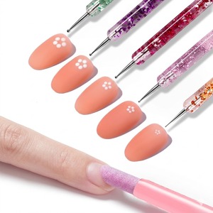 Set de 21 Pinceles para Decoración de Uñas, Color Rosa, Mango de Plástico, para Pintar, Tallar, Puntear y Delinear con Gel - Product Image 1