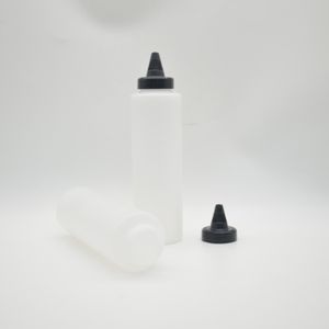 Wholesale Transparent PE Plastic Sauce Bottle Glue Bottle Squeeze Bottle for Ketchup Marinades Glue 60ml 120ml 180ml - Product Image 4