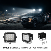 Luz de Trabajo LED de Alta Resistencia 521F 621F 721F de 5.5 Pulgadas con Haz de Luz Amplio y Concentrado, Osram LED de Alto Lumen, IP69, 9-32V DC