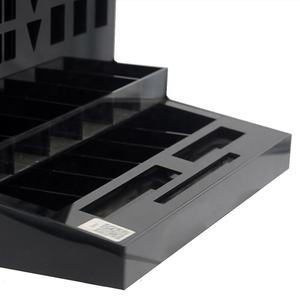 Design di moda nero acrilico trucco da banco espositore cosmetico Stand espositore per cosmetici - Product Image 2