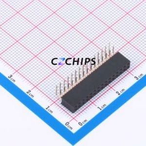 XDM200-2-15-W-6.35-G0 Pin Socket Bent Lead Through Hole,P=2mm Connector 2x15P 2mm Square Hole Right Angle Insert - Product Image 1