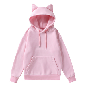 <span class=keywords><strong>Sudadera</strong></span> con Capucha de Orejas de Gato, Diseño Moderno y Lindo, Estilo Holgado, Manga Larga - Product Image 5
