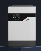 Onduleur solaire hybride monophasé CE pour 5-12KW, silicium monocristallin, MPPT, lithium-ion, 48V 220V, usage commercial