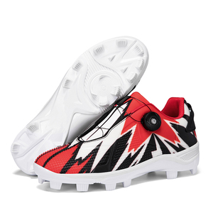 Chaussures de baseball professionnelles unisexes en microfibre avec système de laçage rapide BOA, crampons en caoutchouc moulé TPU, chaussures d'entraînement - Product Image 6