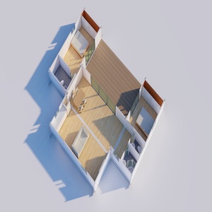 Maison préfabriquée à structure en panneaux sandwich à assemblage rapide, maison modulaire moderne, mini-maison isolée haute performance, salon extérieur - Product Image 6