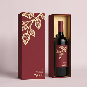 Boîte cadeau champagne haut de gamme personnalisée, emballage cadeau vin en carton rigide de luxe - Product Image 5