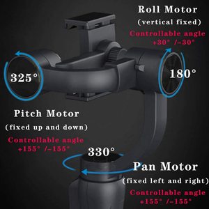 F10 <span class=keywords><strong>3</strong></span>-Achsen-Handheld-Gimbal-Stabilisationstelefon Smart Shooting Selfie-Stick neuer S5B Gimbal Stabil izer für Mobiltelefone - Product Image 5
