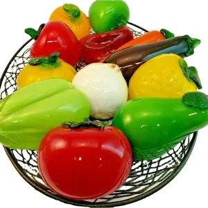 Decorativo antico vetro di <span class=keywords><strong>murano</strong></span> pera frutta artigianato centrotavola matrimonio rana - Product Image 1