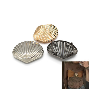 Seashell correa de ropa grande anillo de cadena ropa anillo de Metal Correa anillo conector adornos de Metal accesorios para traje de baño - Product Image 1