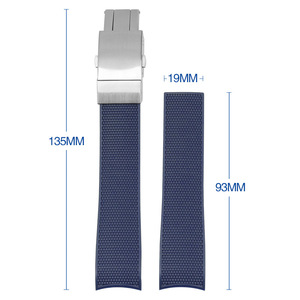 Correa de Reloj Deportiva de TPU Impermeable para Relojes <span class=keywords><strong>Longines</strong></span>, Correas de Goma de Lujo para <span class=keywords><strong>Hombre</strong></span>, Ajustables, de 21 mm, con Extremo Curvo, para Relojes de Buceo - Product Image 6