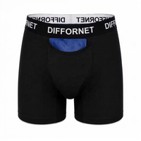 Caleçons Boxers Homme Personnalisés avec Poche Frontale et Compresse Froide, Taille Élastique, Tailles S-2XL, Sous-vêtements Intimes pour Homme au Quotidien