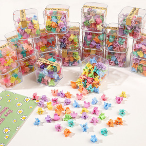 Boîte de 40 pinces à cheveux <span class=keywords><strong>en</strong></span> résine de couleur bonbon, pinces à cheveux tressées pour les franges des enfants, vente <span class=keywords><strong>en</strong></span> gros - Product Image 1
