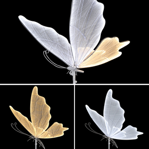 Lumière Papillon Mariage 2026 Nouvelle Arrivée Accessoires de Mariage Lustres de Scène Décorations Lumineuses pour Allée de Mariage - Product Image 3