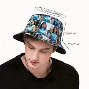 Casquette Bob Personnalisable à Motif Dessin Animé Imprimé Photo, Style Urbain Original, Chapeau d'Été pour la Plage et les Voyages, pour Hommes et Femmes, Usage Quotidien - Product Image 4