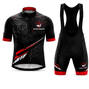 Ensemble de maillot et de short de cyclisme personnalisés de qualité supérieure, vêtements de vélo professionnels pour hommes, vêtements de sport légers - Product Image 1