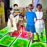Pista de lava líquida led sensorial para niños, fiesta de juego sensorial interactivo 3d, luz dinámica, original de fábrica China