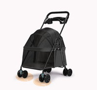 Poussette Métallique pour Animaux de Compagnie - Meilleure Vente à Prix Réduit pour Chats et Chiens - Transporteur Compact Léger Pliable pour Petites Races Modèle G09