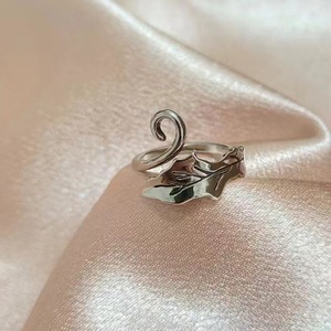 Anillo de ganchillo para tejer, guía de hilo metálica abierta para dedos, anillos de ganchillo ajustables, soportes para dedales de tejer trenzados - Product Image 5