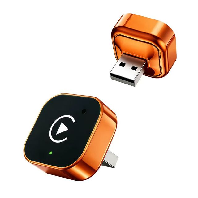 2-in-1 Wireless CarPlay Adapter for Cars - Plug and Play Automatic Connection USB Dongle, Convert Wired to Wireless