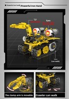 Bloques de Construcción de Robots Programables, Control Remoto Eléctrico, Megatron Transformable Cinco en Uno, Ensamblaje Educativo