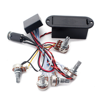 Circuit de micro de basse actif EQ à 3 bandes, faisceau de câblage, préampli de guitare pour guitare basse
