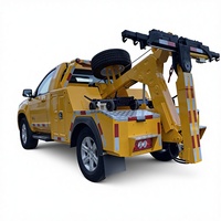 Nouveau camion de dépannage Foton puissant avec grue intégrée 4x4, treuil 4t, diesel, manuel, pour remorquage en garage souterrain