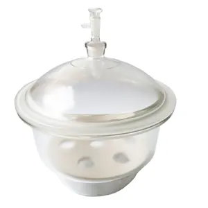 240mm 300mm Laboratory use Clear Soda Glass Individual Pack Vacuum Desiccator with Porcelain Plate