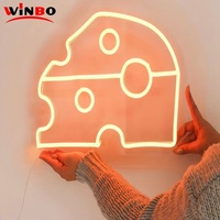 Dropshipping Free Design Waffles Neon Sign Logo personnalisé LED Neon Light pour bar Wedding Cake Shop LED Neon Light Sign Logo personnalisé