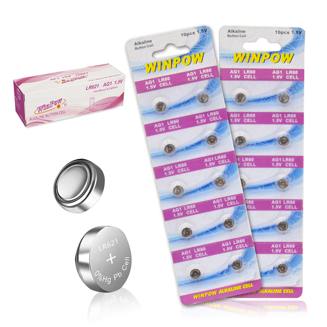 Factory Price 1.5V AG Series AG1 Button Cell Battery AG1 Alkaline Batteries for Toys Consumer Electronics